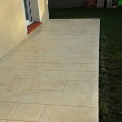 terrasse beton imprime