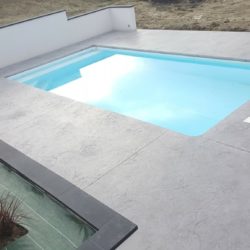 beton imprime plage de piscine sans margelles