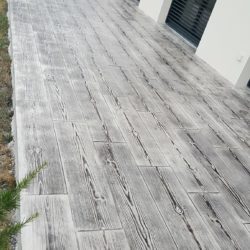 terrasse béton imprimé