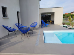 beton cire plage de piscine